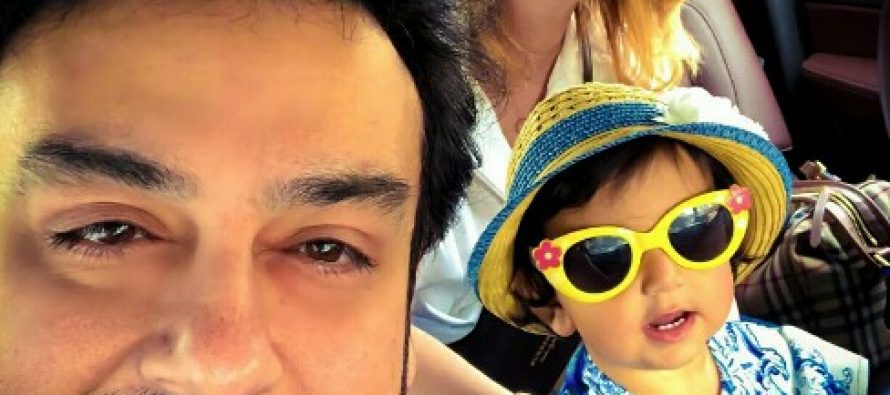 Adnan Sami With Wife And Daughter