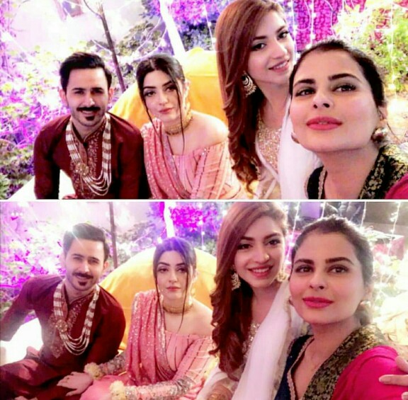 Kinza Hashmi And Saboor Aly At A Wedding