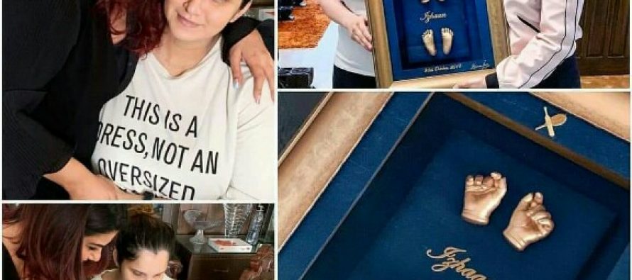 Sania Mirza Got Son’s Foot Impressions Done