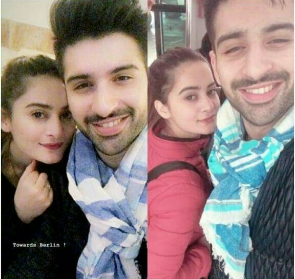 Aiman Khan And Muneeb Butt Leave For Honeymoon