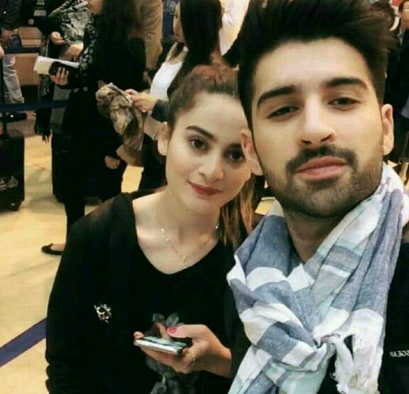 Aiman Khan And Muneeb Butt Leave For Honeymoon