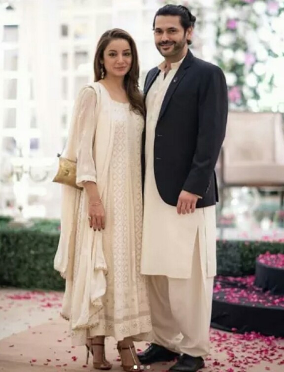 Fahad Mirza And Sarwat Gilani Clicked At A Wedding