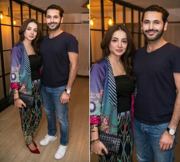 Fahad Mirza And Sarwat Gilani Clicked At A Wedding