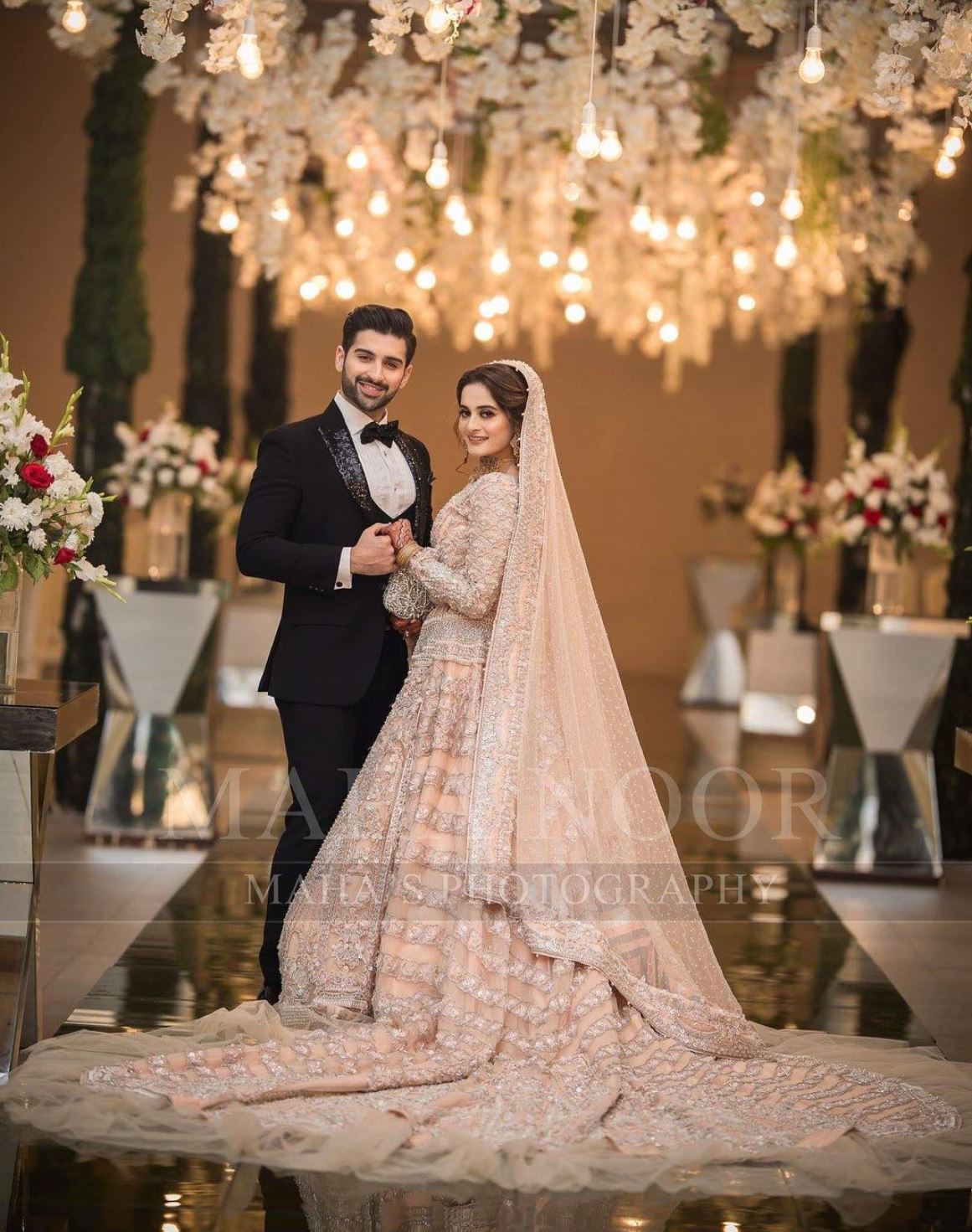 Aiman Khan Walima Exclusive Pictures & Videos