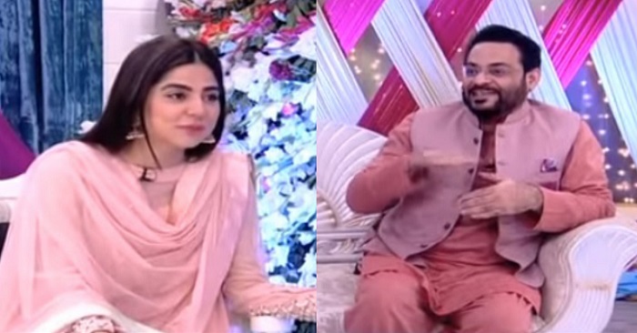 Aamir Liaquat and Sanam Baloch Flirt In Samaa's Morning Show