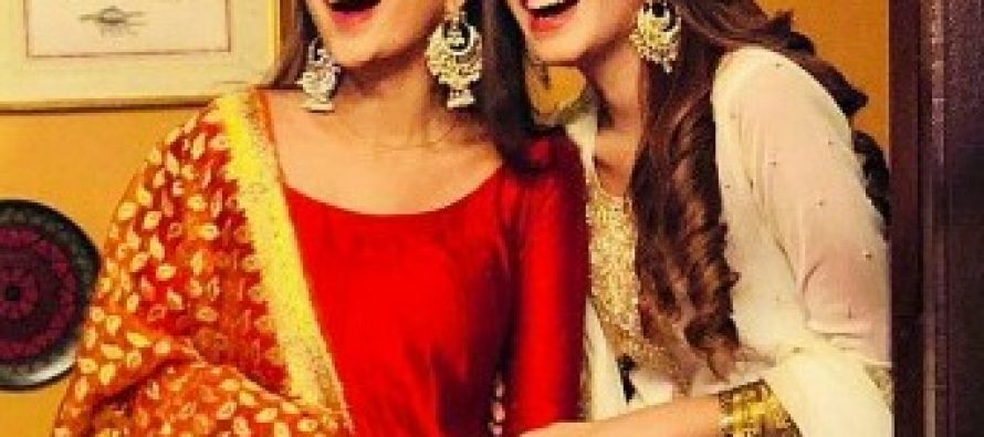 Kinza Hashmi And Saboor Aly At A Wedding