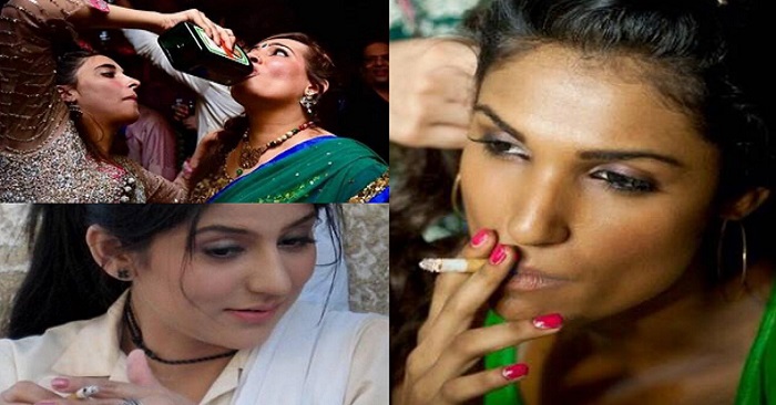 Pakistani Female Celebrities Who Smoke and Drink
