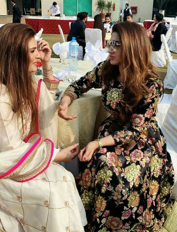 Reema Khan, Resham And Sana Fakhar Spotted At A Wedding