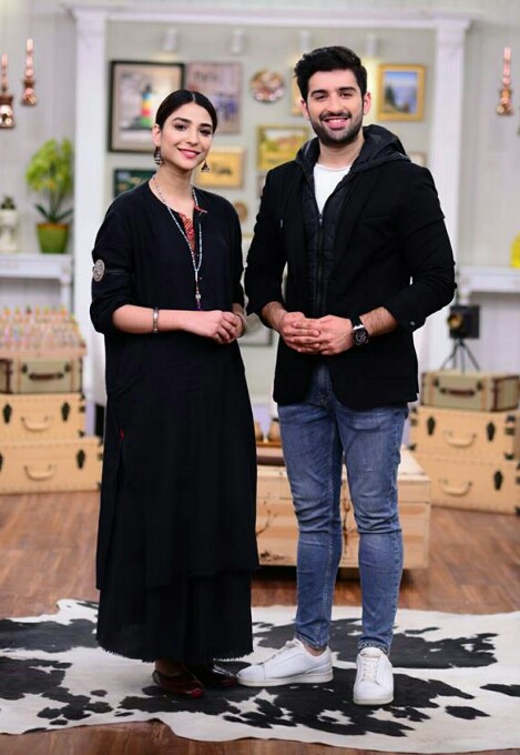 Muneeb Butt And Ramsha Khan Promote New Show