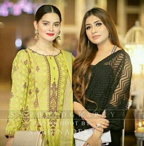 Minal Khan Spotted At Shan Baig's Walima