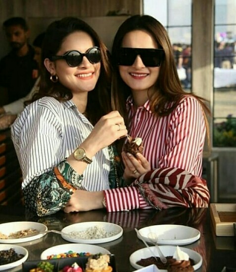 Aiman And Minal At A Food Event With Family
