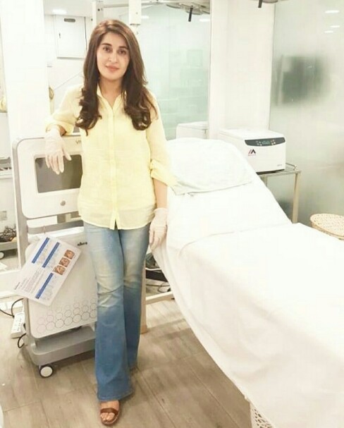 Shaista Lodhi With Celeb Clients At Her Clinic