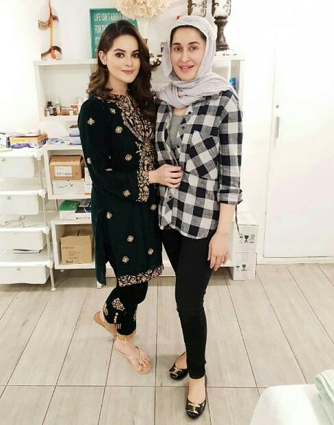 Shaista Lodhi With Celeb Clients At Her Clinic
