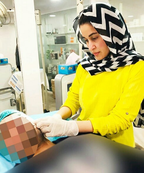 Shaista Lodhi With Celeb Clients At Her Clinic