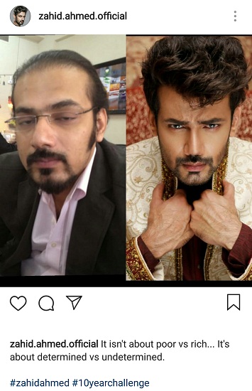 Zahid Ahmed's Inspirational 10 Year Challenge