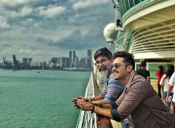 Fahad Mustafa On A Cruise In Singapore