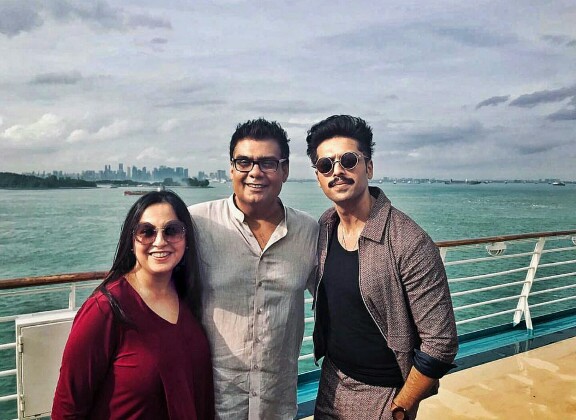 Fahad Mustafa On A Cruise In Singapore