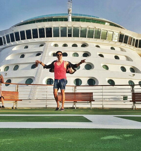 Fahad Mustafa On A Cruise In Singapore