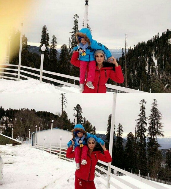 Fiza Ali Is Enjoying Winter With Her Cute Daughter