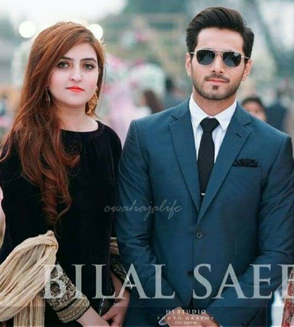 Wahaj Ali With Wife And Daughter At A Wedding