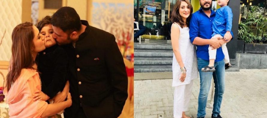 Latest Pictures Of Sana Askari With Her Husband and Son