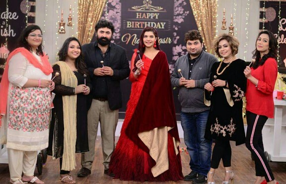 Nida Yasir's Birthday Celebrations On Good Morning Pakistan