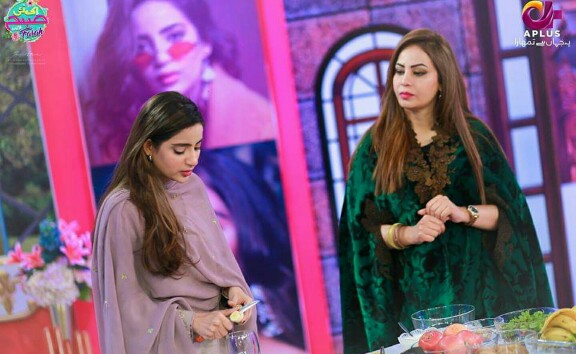Saboor Aly In Farah's Morning Show