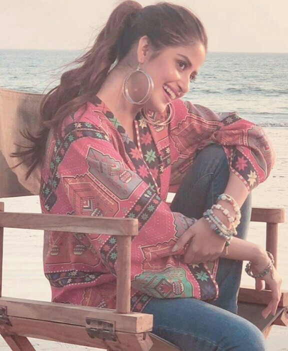 Some BTS Clicks Of Sajal Aly From A Shoot