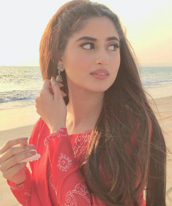 Some BTS Clicks Of Sajal Aly From A Shoot