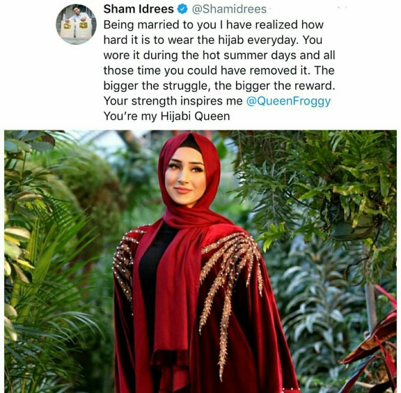 Sham Idrees Praises Wife Froggy For Wearing Hijab