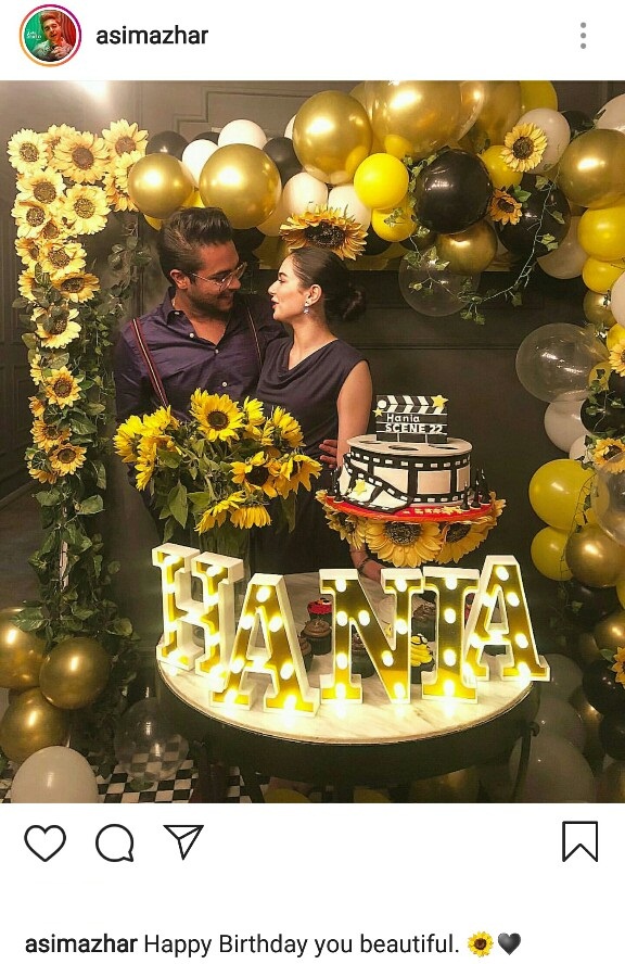 Hania Aamir Celebrates Birthday With Asim Azhar