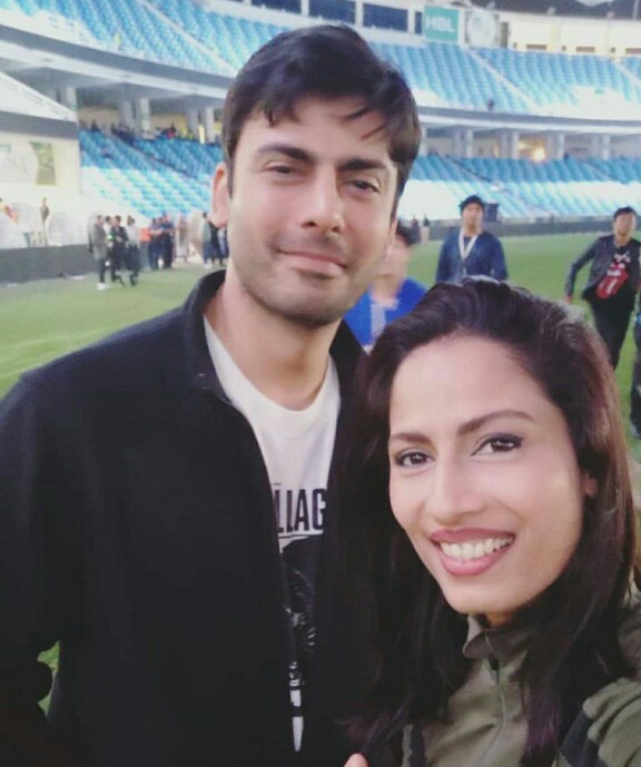 Fawad Khan With Wife Sadaf At Opening Ceremony Of PSL4