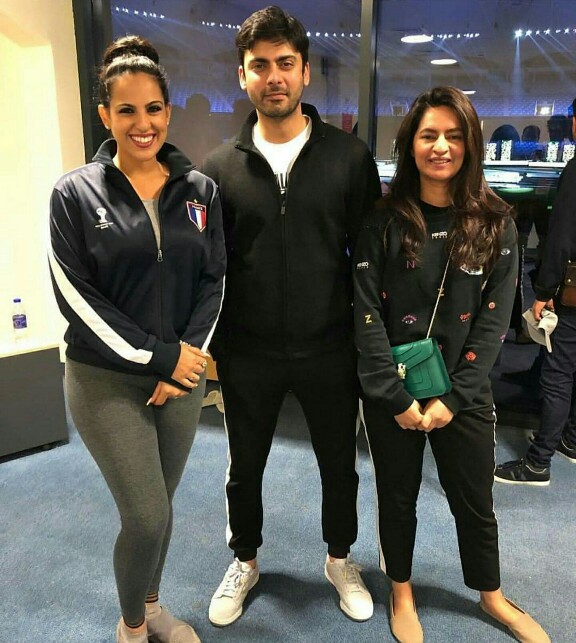 Fawad Khan With Wife Sadaf At Opening Ceremony Of PSL4