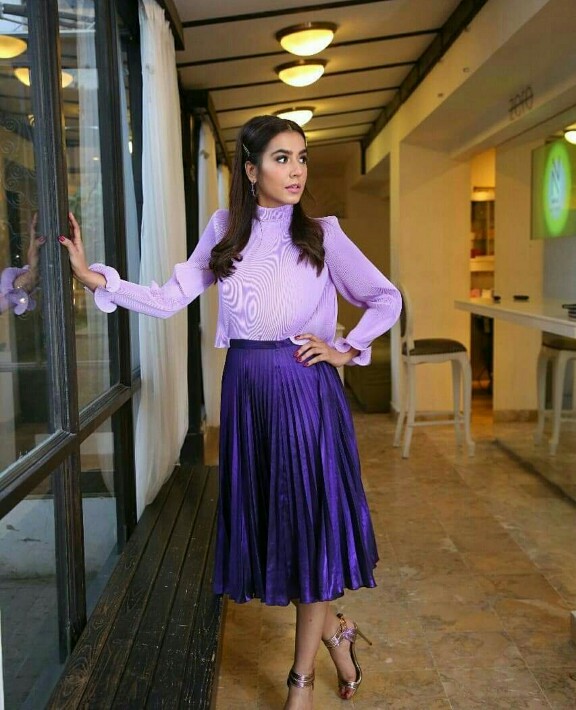 Mansha Pasha Was The Purple Queen At Laal Kabootar's Trailer Launch