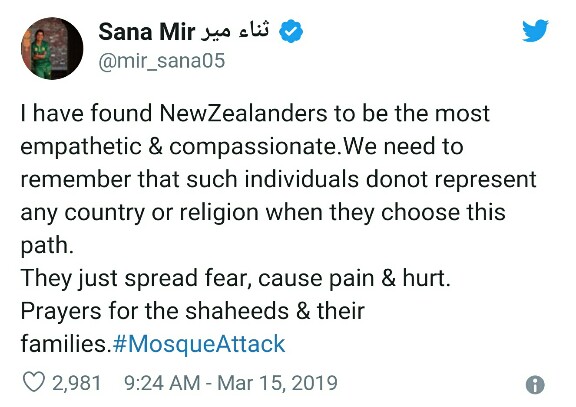 Pakistani Celebs Hand Support To NZ Terrorist Attack Victims