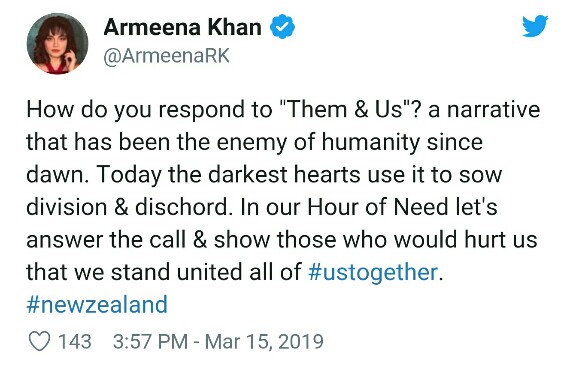 Pakistani Celebs Hand Support To NZ Terrorist Attack Victims