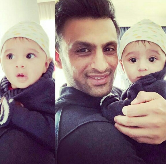 Shoaib Malik's Cute Moments With Son Izhaan