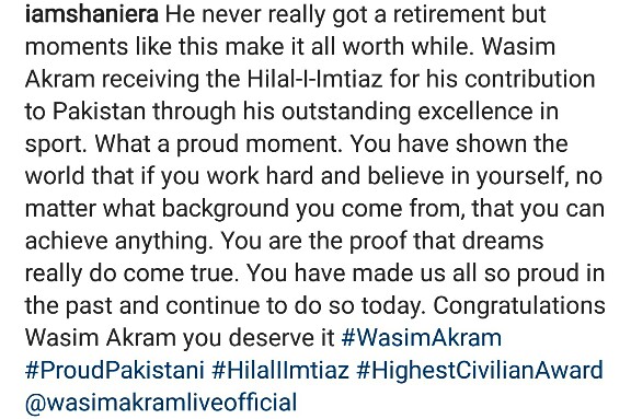 Shaniera Akram Is Proud Of Her Husband