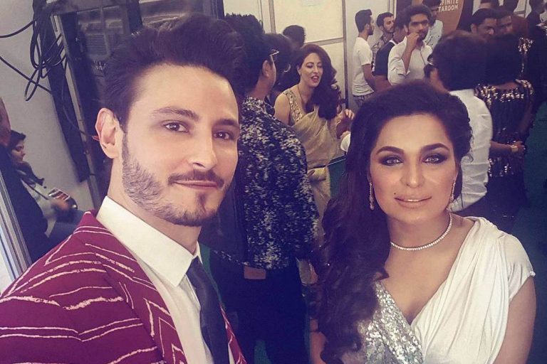 Osman Khalid Butt Shares A Moment With Meera Jee