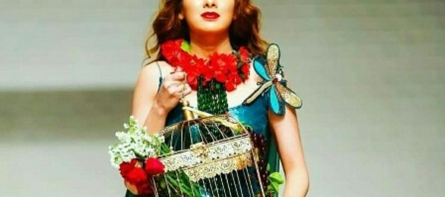 Azekah Daniel Is The Power Of Nature In A Green Dress