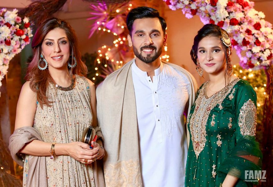 Beautiful Clicks of Anchor Abdullah Sultan with his Wife and Son