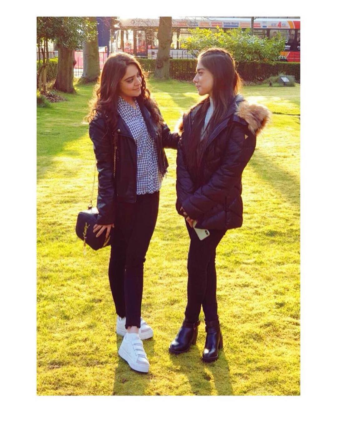 Beautiful Actresses & Sisters Arisha Razi and Sarah Razi in Glasgow UK