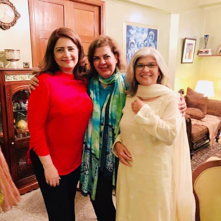 Pakistani Celebrities at Actress Atiqa Odho's Home for Dinner