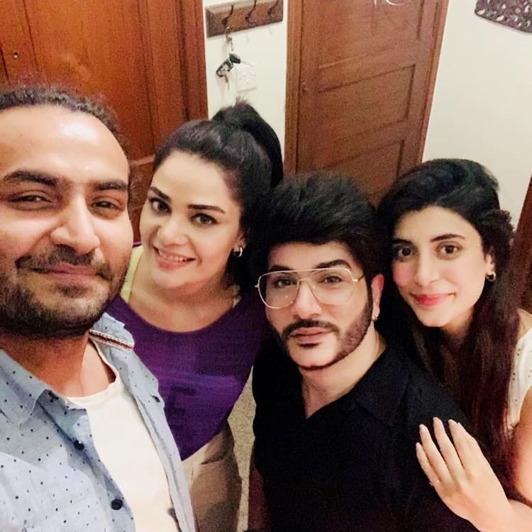 Pakistani Celebrities at Actress Atiqa Odho's Home for Dinner