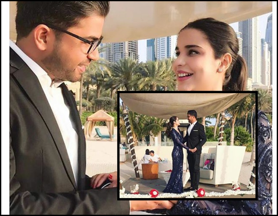 Newly Engaged Model & Actress Sana Sarfaraz Engagement Pictures in Dubai