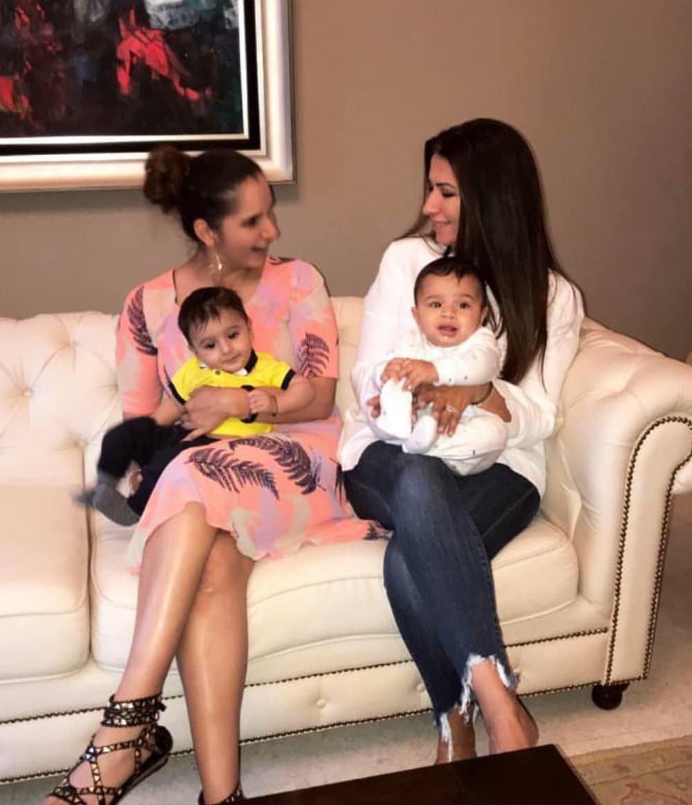 Latest Pictures of Tennis Star Sania Mirza with her Son Izhaan Mirza Malik