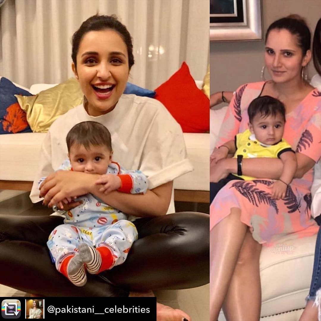 Latest Pictures of Tennis Star Sania Mirza with her Son Izhaan Mirza Malik