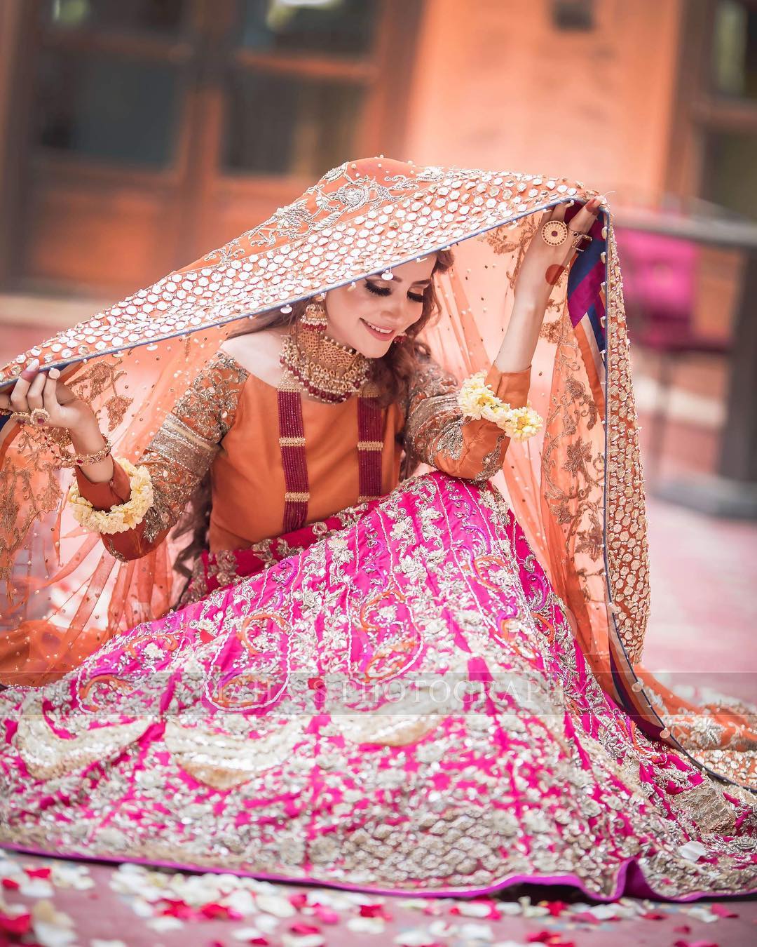 Beautiful Bridal Shoot of Actress Saniya Shamshad