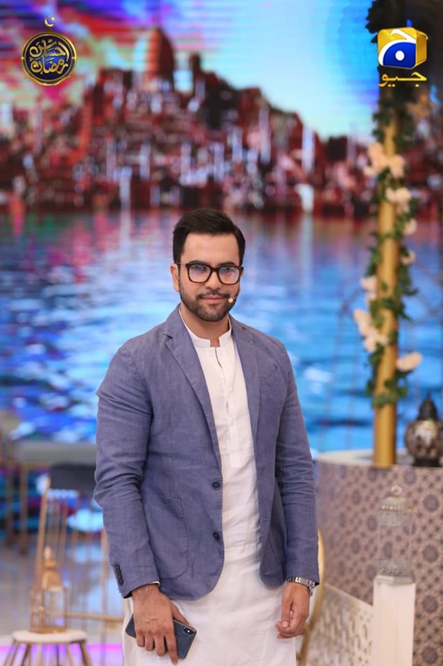 Handsome Junaid Khan in Today's Ehsaas Ramzan Transmission