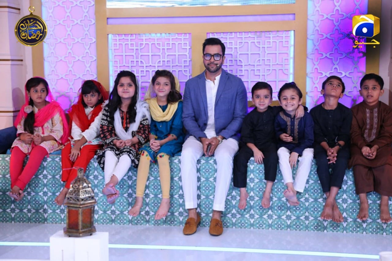 Handsome Junaid Khan in Today's Ehsaas Ramzan Transmission